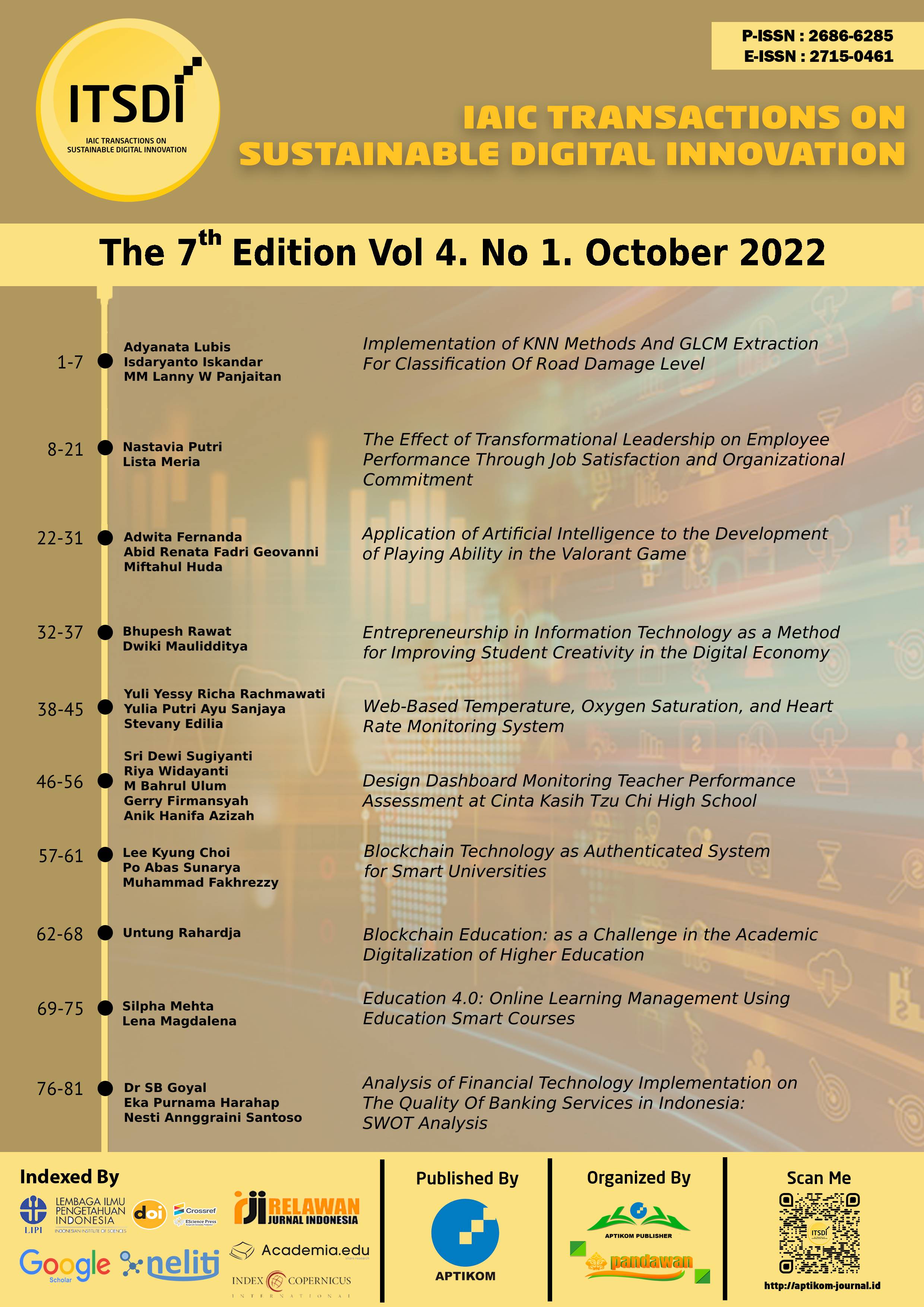 					View Vol. 4 No. 1 (2022): October
				